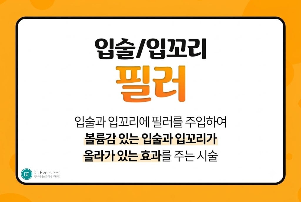 입꼬리필러 전후 효과 - 부평피부과